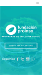 Mobile Screenshot of fundacionproinso.org